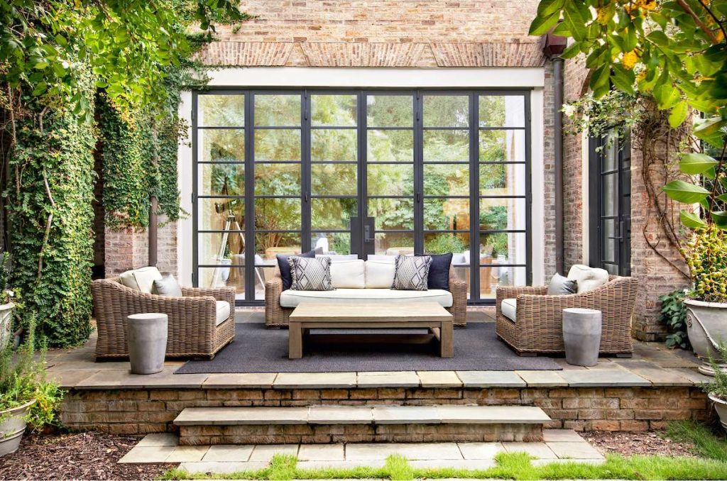 Custom French patio doors blur the lines between indoors and outdoors without sacrificing comfort or security