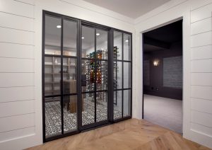 steel wine room door